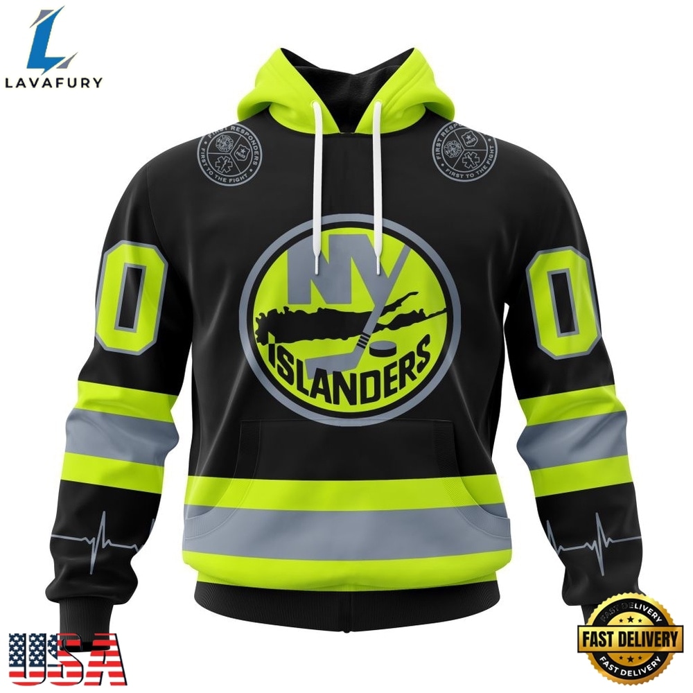 NHL New York Islanders Specialized With FireFighter Uniforms Color Hoodie, T Shirt, NHL Hockey 3D Shirt Nhl New York Islanders Specialized With Firefighter Uniforms Color Hoodie T Shirt 1
