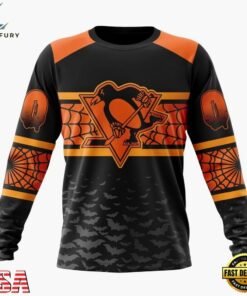 NHL Pittsburgh Penguins Halloween Design Personalized Hoodie, T Shirt, Sweatshirt, NHL Hockey 3D Shirt Nhl Pittsburgh Penguins Halloween Design Personalized Hoodie T Shirt Sweatshirt 2