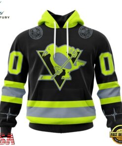 NHL Pittsburgh Penguins Specialized With FireFighter Uniforms Color Hoodie, T Shirt, NHL Hockey 3D Shirt Nhl Pittsburgh Penguins Specialized With Firefighter Uniforms Color Hoodie T Shirt 1