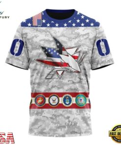NHL San Jose Sharks Armed Forces Appreciation Design Hoodie, T Shirt, NHL Hockey 3D Shirt Nhl San Jose Sharks Armed Forces Appreciation Design Hoodie T Shirt 4