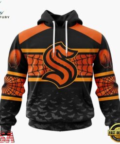 NHL Seattle Kraken Halloween Design Personalized Hoodie, T Shirt, Sweatshirt, NHL Hockey 3D Shirt Nhl Seattle Kraken Halloween Design Personalized Hoodie T Shirt Sweatshirt 1