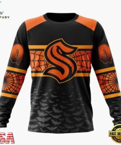 NHL Seattle Kraken Halloween Design Personalized Hoodie, T Shirt, Sweatshirt, NHL Hockey 3D Shirt Nhl Seattle Kraken Halloween Design Personalized Hoodie T Shirt Sweatshirt 2