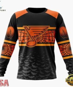 NHL St. Louis Blues Halloween Design Personalized Hoodie, T Shirt, Sweatshirt, NHL Hockey 3D Shirt Nhl ST Louis Blues Halloween Design Personalized Hoodie T Shirt Sweatshirt 2
