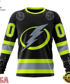 NHL Tampa Bay Lightning Specialized With FireFighter Uniforms Color Hoodie, T Shirt, NHL Hockey 3D Shirt Nhl Tampa Bay Lightning Specialized With Firefighter Uniforms Color Hoodie T Shirt 3