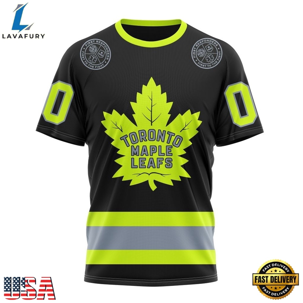 NHL Toronto Maple Leafs Specialized With FireFighter Uniforms Color Hoodie, T Shirt, NHL Hockey 3D Shirt Nhl Toronto Maple Leafs Specialized With Firefighter Uniforms Color Hoodie T Shirt 4