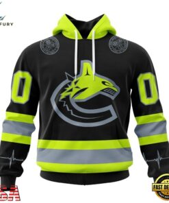 NHL Vancouver Canucks Specialized With FireFighter Uniforms Color Hoodie, T Shirt, NHL Hockey 3D Shirt Nhl Vancouver Canucks Specialized With Firefighter Uniforms Color Hoodie T Shirt 1
