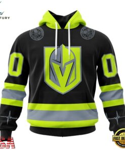 NHL Vegas Golden Knights Specialized With FireFighter Uniforms Color Hoodie, T Shirt, NHL Hockey 3D Shirt Nhl Vegas Golden Knights Specialized With Firefighter Uniforms Color Hoodie T Shirt 1