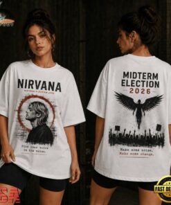Nirvana Make Some Noise Midterm 2026 3D Shirt, Trending Music 3D Tee Nirvana Make Some Noise Midterm 2026 3D Shirt