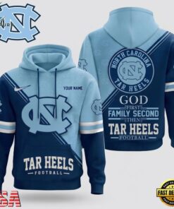 North Carolina Tar Heels 2026 NCAA Personalized Faith Family Football Hoodie, NCAA 3D Graphic Tee North Carolina Tar Heels 2026 Ncaa Personalized Faith Family Football Hoodie