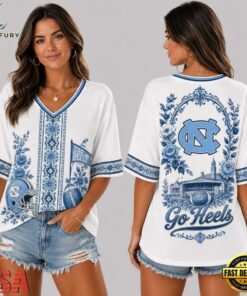 North Carolina Tar Heels NCAA Collegiate Pride Collection V Neck T Shirt, NCAA V Neck Fan Shirt North Carolina Tar Heels Ncaa Collegiate Pride Collection V Neck T Shirt