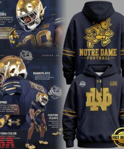 Notre Dame Fighting Irish Football 250 Years 2026 Uniform Hoodie, Viral 3D Graphic Tee Notre Dame Fighting Irish Football 250 Years 2026 Uniform Hoodie