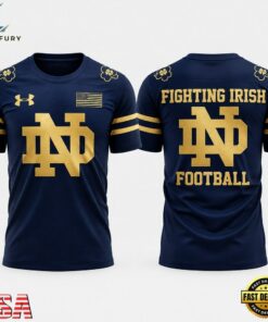 Notre Dame Fighting Irish Football Shamrock Series 2026 T Shirt, Viral 3D Graphic Tee Notre Dame Fighting Irish Football Shamrock Series 2026 T Shirt