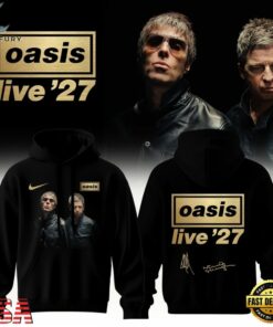 Oasis Live ’27 Limited Edition Signature Black Hoodie, Trending Music 3D Tee Oasis Live 27 Limited Edition Signature Black Hoodie