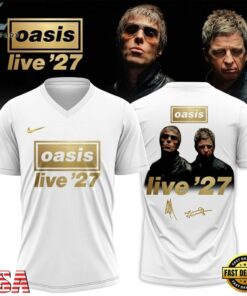 Oasis Live ’27 Limited Edition Signature White Football Jersey, Fashion Football Jersey Oasis Live 27 Limited Edition Signature White Football Jersey