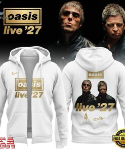 Oasis Live ’27 Limited Edition Signature Zip Hoodie, Trending Music 3D Tee Oasis Live 27 Limited Edition Signature Zip Hoodie