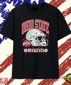 Ohio State Buckeyes Football Helmet NCAA T Shirt, Trendy 2D Print Shirt Ohio State Buckeyes Football Helmet Ncaa T Shirt