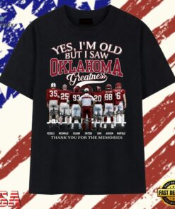 Oklahoma Sooners Football Legends Thank You For The Memories T Shirt, Trendy 2D Print Shirt Oklahoma Sooners Football Legends Thank You For The Memories T Shirt