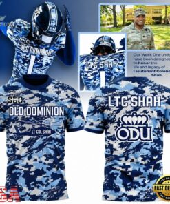 Old Dominion Monarchs The Legacy of Lieutenant Colonel Brandon Shah 2026 T Shirt, Viral 3D Graphic Tee Old Dominion Monarchs The Legacy OF Lieutenant Colonel Brandon Shah 2026 T Shirt