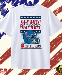 Ole Miss Rebels Hotty Toddy ESPN College Gameday T Shirt, Trendy 2D Print Shirt Ole Miss Rebels Hotty Toddy Espn College Gameday T Shirt