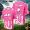 Ole Miss Rebels NCAA Breast Cancer Awareness Month 2026 Football Jersey, Fashion Football Jersey Ole Miss Rebels Ncaa Breast Cancer Awareness Month 2026 Football Jersey