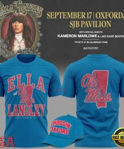 Ole Miss Rebels x Ella Langley The Dandelion Tour 2026 Special New 3D Shirt, Trending Music 3D Tee Ole Miss Rebels X Ella Langley The Dandelion Tour 2026 Special New 3D Shirt