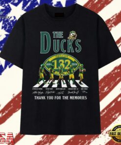 Oregon Ducks 132nd Anniversary 1894 2026 Abbey Road Signatures T Shirt, Trendy 2D Print Shirt Oregon Ducks 132nd Anniversary 1894 2026 Abbey Road Signatures T Shirt