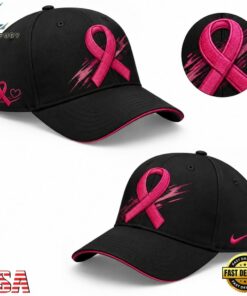 Oregon Ducks Football Breast Cancer Awareness 2026 Cap, Fashion Baseball Cap Oregon Ducks Football Breast Cancer Awareness 2026 Cap