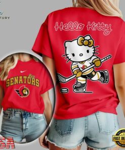 Ottawa Senators NHL x Hello Kitty Unisex 3D Shirt, NHL Hockey 3D Shirt Ottawa Senators Nhl X Hello Kitty Unisex 3D Shirt