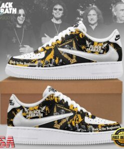 Ozzy Osbourne Black Sabbath Back To The Beginning Yellow Rock Air Force 1 Shoes Sneakers, Music Lover AF1 Shoes Ozzy Osbourne Black Sabbath Back TO The Beginning Yellow Rock Air Force 1 Shoes Sneakers