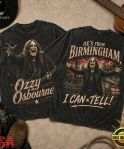 Ozzy Osbourne Vintage Birmingham Tour Graphic 3D Shirt, Trending Music 3D Tee Ozzy Osbourne Vintage Birmingham Tour Graphic 3D Shirt
