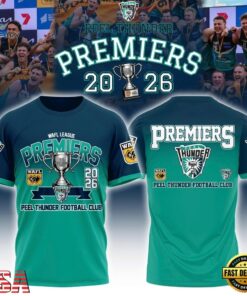 Peel Thunder 2026 WAFL Premiers Limited Edition T Shirt, Viral 3D Graphic Tee Peel Thunder 2026 Wafl Premiers Limited Edition T Shirt