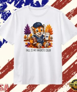 Penn State Nittany Lions Tiger Fall Is My Favorite Color T Shirt, Trendy 2D Print Shirt Penn State Nittany Lions Tiger Fall IS MY Favorite Color T Shirt