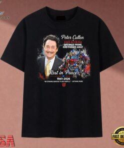 Peter Cullen Voice Actor For Optimus Prime Rest In Peace Memorial T Shirt, Music 2D Graphic Tee Peter Cullen Voice Actor For Optimus Prime Rest IN Peace Memorial T Shirt