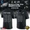 Philadelphia Eagles Black 2026 Salute to Service Football Jersey, Fashion Football Jersey Philadelphia Eagles Black 2026 Salute TO Service Football Jersey