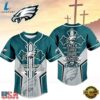 Philadelphia Eagles NFL Blessed Beyond The Score Baseball Jersey, NFL Baseball Shirt Philadelphia Eagles Nfl Blessed Beyond The Score Baseball Jersey
