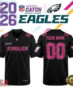 Philadelphia Eagles NFL Crucial Catch 2026 Black Limited Edition Football Jersey, Fashion Football Jersey Philadelphia Eagles Nfl Crucial Catch 2026 Black Limited Edition Football Jersey