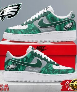 Philadelphia Eagles NFL End Zone Energy Custom Air Force 1 Shoes Sneaker, NFL Fan AF1 Shoes Philadelphia Eagles Nfl End Zone Energy Custom Air Force 1 Shoes Sneaker