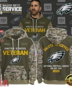 Philadelphia Eagles NFL Salute To Service 2026 Limited Edition Hoodie, Viral 3D Graphic Tee Philadelphia Eagles Nfl Salute TO Service 2026 Limited Edition Hoodie