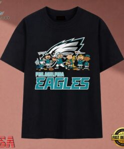 Philadelphia Eagles Peanuts Snoopy & Gang Fan Graphic T Shirt, Music 2D Graphic Tee Philadelphia Eagles Peanuts Snoopy Gang Fan Graphic T Shirt