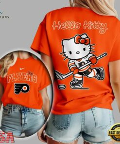 Philadelphia Flyers NHL x Hello Kitty Unisex 3D Shirt, NHL Hockey 3D Shirt Philadelphia Flyers Nhl X Hello Kitty Unisex 3D Shirt