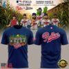 Philadelphia Phillies MLB at Field of Dreams 2026 Blue T Shirt, Viral 3D Graphic Tee Philadelphia Phillies Mlb AT Field OF Dreams 2026 Blue T Shirt