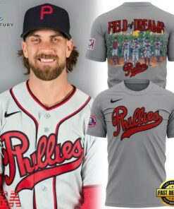 Philadelphia Phillies MLB at Field of Dreams 2026 New Design T Shirt, Viral 3D Graphic Tee Philadelphia Phillies Mlb AT Field OF Dreams 2026 New Design T Shirt