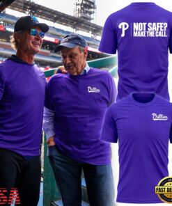 Philadelphia Phillies Not Safe Make The Call 2026 T Shirt, Viral 3D Graphic Tee Philadelphia Phillies Not Safe Make The Call 2026 T Shirt