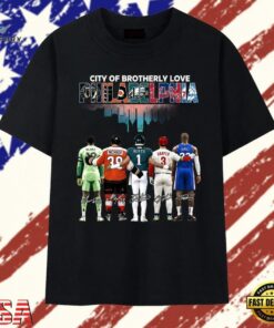 Philadelphia Sports Teams Union Flyers Eagles Phillies 76ers Graphic T Shirt, Trendy 2D Print Shirt Philadelphia Sports Teams Union Flyers Eagles Phillies 76ers Graphic T Shirt