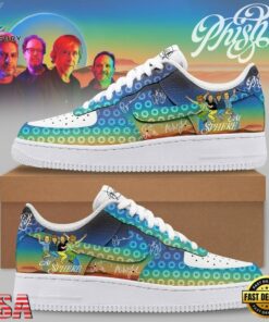 Phish At Sphere Las Vegas Concert Graphic Air Force 1 Shoes, Music Lover AF1 Shoes Phish AT Sphere Las Vegas Concert Graphic Air Force 1 Shoes