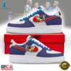 Phish Donut Pattern Red & Blue Rock Band Graphic Air Force 1 Shoes, Music Lover AF1 Shoes Phish Donut Pattern Red Blue Rock Band Graphic Air Force 1 Shoes