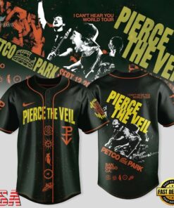 Pierce The Veil I Can’t Hear You World Tour Finale Exclusive Baseball Jersey, Music Artist Baseball Jersey Pierce The Veil I Can T Hear You World Tour Finale Exclusive Baseball Jersey