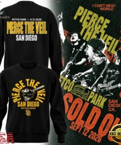 Pierce The Veil x San Diego Padres 2026 Petco Park Sweatshirt, Trending Music 3D Tee Pierce The Veil X San Diego Padres 2026 Petco Park Sweatshirt