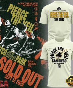 Pierce The Veil x San Diego Padres 2026 Special New T Shirt, Trending Music 3D Tee Pierce The Veil X San Diego Padres 2026 Special New T Shirt