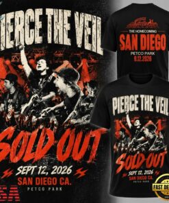 Pierce The Veil x San Diego Padres Petco Park I Can’t Hear You Tour Special New T Shirt, Trending Music 3D Tee Pierce The Veil X San Diego Padres Petco Park I Can T Hear You Tour Special New T Shirt